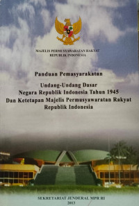 Image of MAJELIS PERMUSYAWARATAN RAKYAT RI PANDUAN PEMASYARKATAN