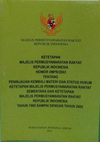 Image of MPR RI KETETAPAN